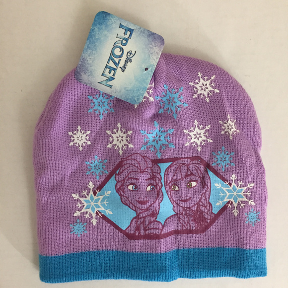 New DISNEY FROZEN Girls Winter Hat Beanie - Picture 1 of 3